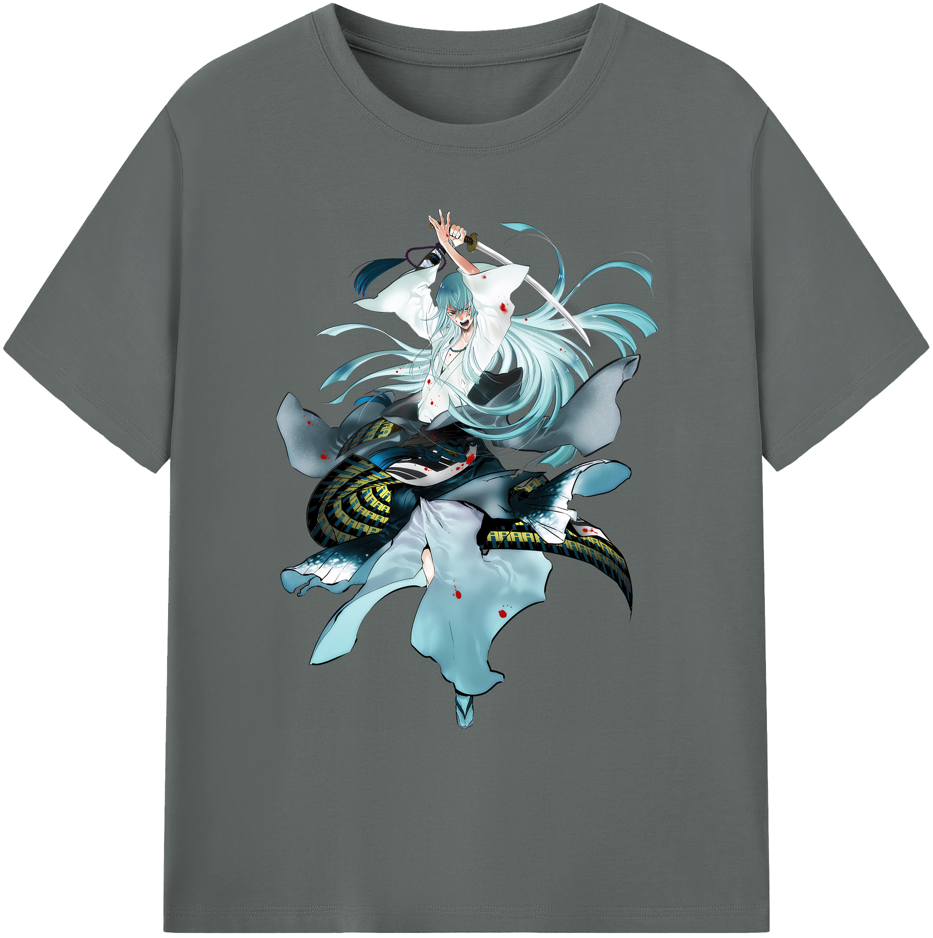 （画像用） 刀剣乱舞 Touken Ranbu 綿100％ メンズ半袖Tシャツ｜肌触りやわらか＆通気性